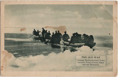 , The Old Way. Crossing Northumberland Straits between Prince Edward Island and new Brunswick. (2453), PEI Postcards