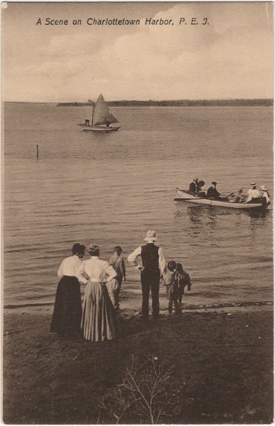 , A Scene on Charlottetown Harbor, P.E.I. (2445), PEI Postcards