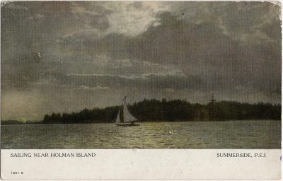 , Sailing near Holman Island Summerside, P.E.I. (2444), PEI Postcards