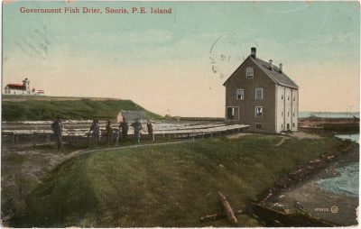 , Government Fish Drier, Souris, P.E. Island (2492), PEI Postcards