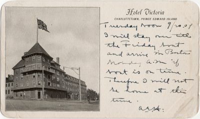 , Hotel Victoria Charlottetown, Prince Edward Island (2531), PEI Postcards