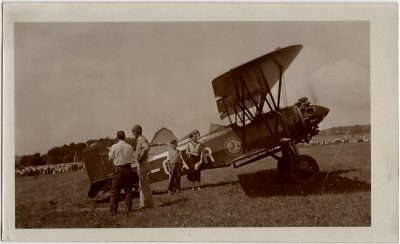 , Photograph &#8211; subject matter goes with 2779. Summerside airplane. (2780), PEI Postcards
