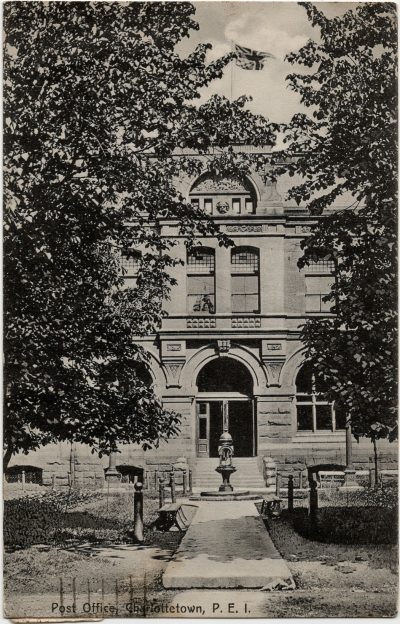 , Post Office, Charlottetown, P.E.I. (2841), PEI Postcards