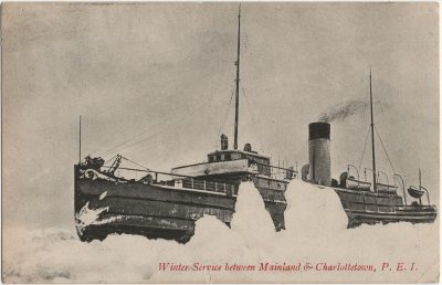 , Winter Service between Mainland &#038; Charlottetown, P.E.I. (2818), PEI Postcards