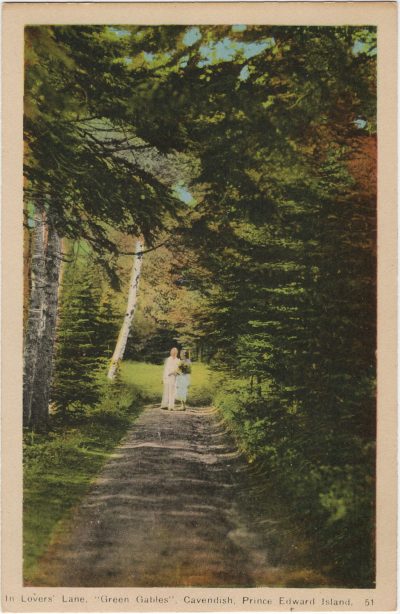 , In Lovers’ Lane, “Green Gables”, Cavendish, Prince Edward Island. (2799), PEI Postcards
