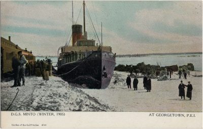 , D.G.S. Minto (Winter, 1905) At Georgetown, P.E.I. (2860), PEI Postcards