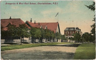 , Armouries &#038; West Kent School, Charlottetown, P.E.I. (2896), PEI Postcards
