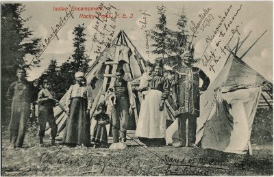 , Indian Encampment, Rocky Point, PEI (3040), PEI Postcards