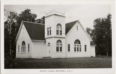 , United Church, Montrose, P.E.I. (3053), PEI Postcards