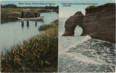 , River Scene, Prince Edward Island. / Coast Scene, Prince Edward Island, Canada. (3055), PEI Postcards