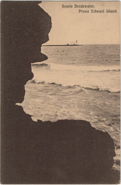 , Souris Breakwater, Prince Edward Island. (3130), PEI Postcards