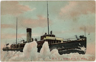 , D.G.S. Minto in the Ice, Pictou, N.S. (3278), PEI Postcards
