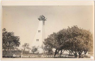 , Rear Range Light. Summerside, P.E.I. (0004), PEI Postcards